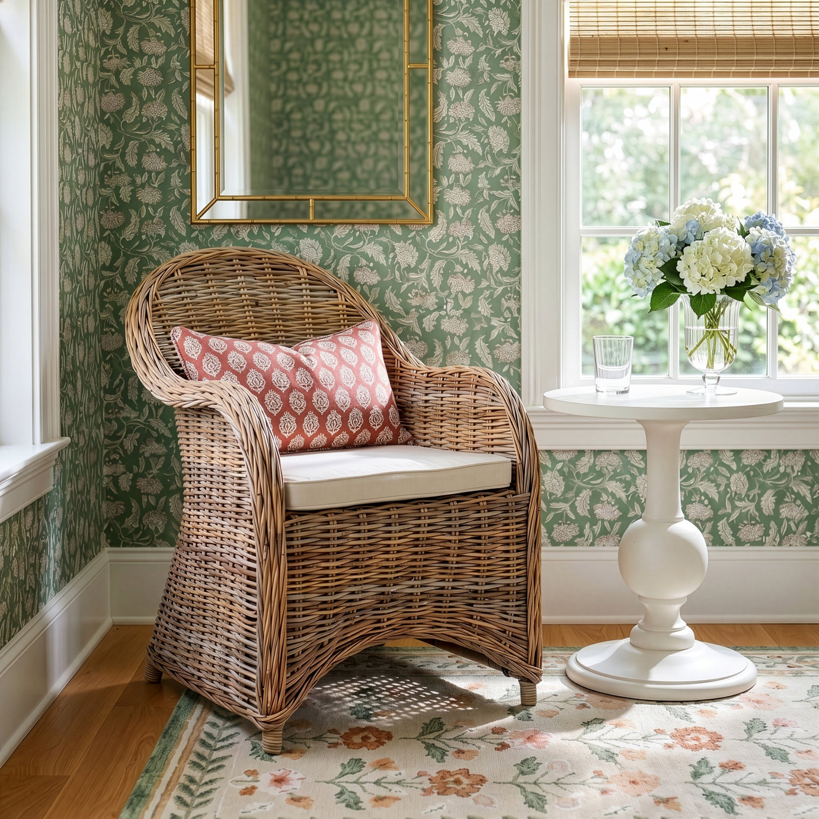 Attina Upholstered Armchair, Brown