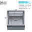 Évier de cuisine à fixation au sol en acier inoxydable 24 po x 24 po Express KitchQuip