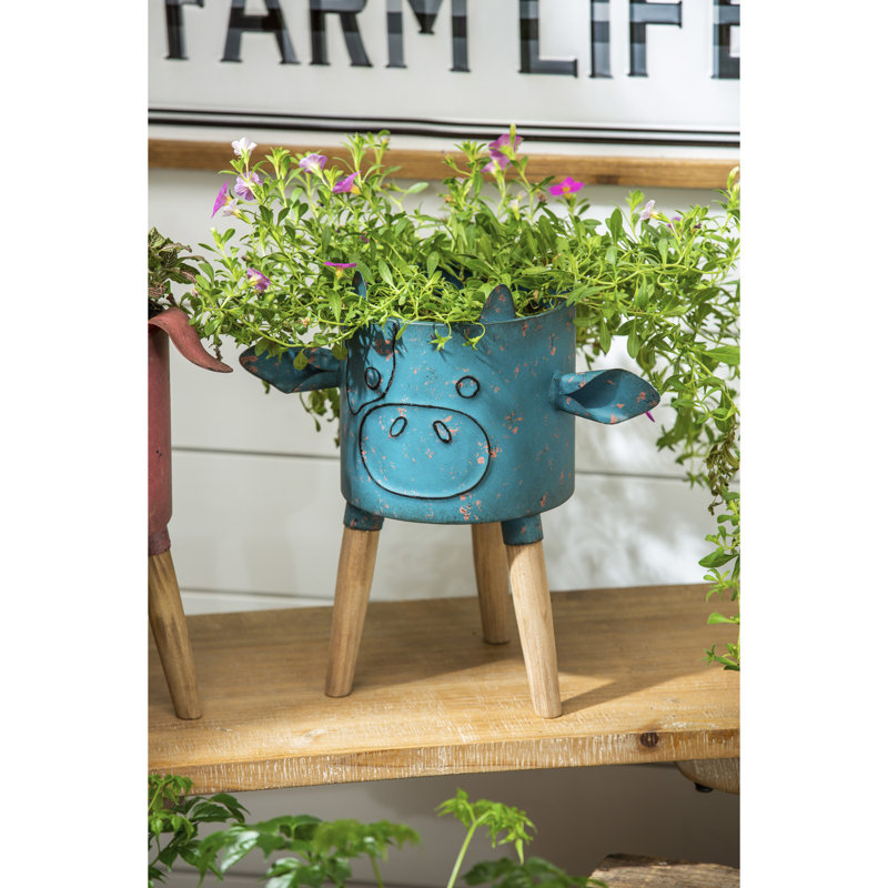 Metal Statue Planter