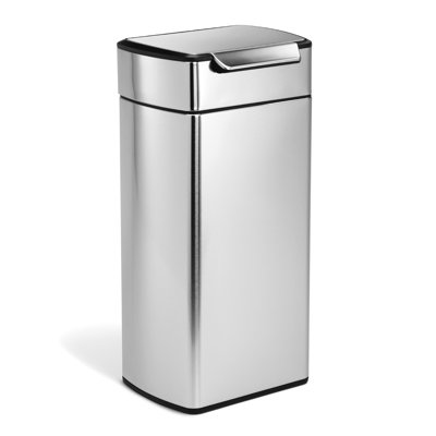 Simplehuman 30L Rectangular Touch-Bar Bin, Brushed Stainless Steel