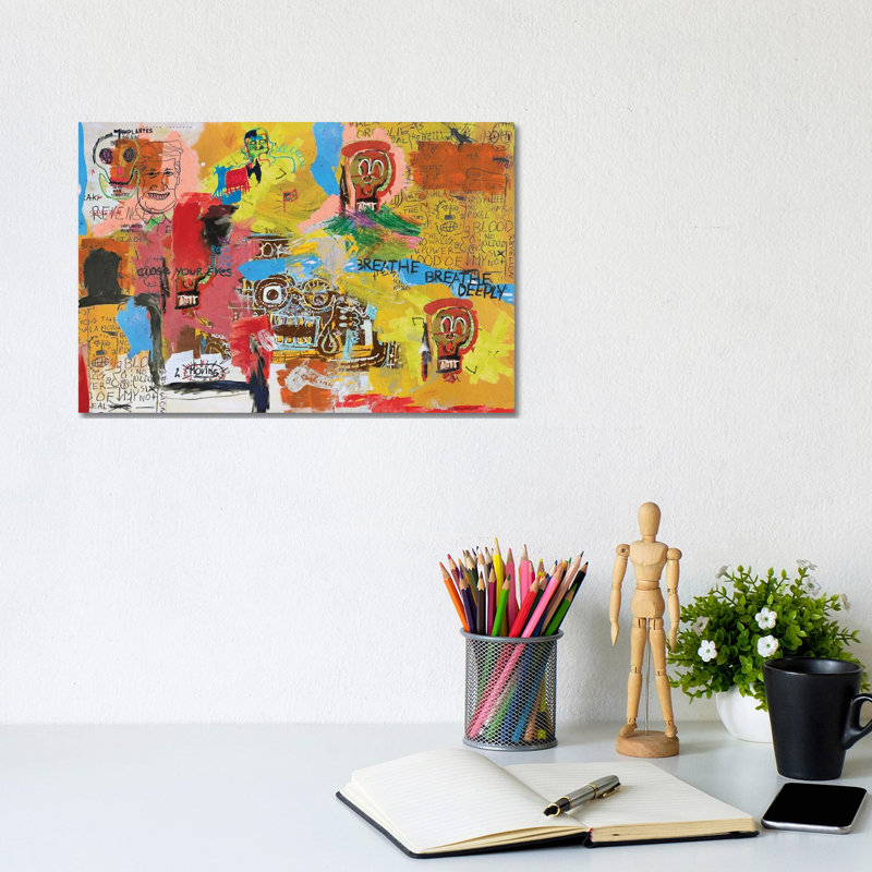 Let The Mind Fly by PinkPankPunk - Wrapped Canvas Painting, 20.32 cm H x 30.48 cm W
