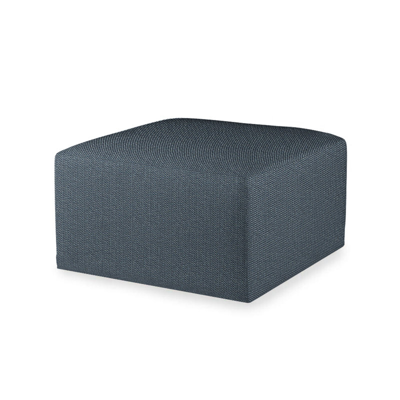 Rio Outdoor Ottoman, Navy Blue 71628L58