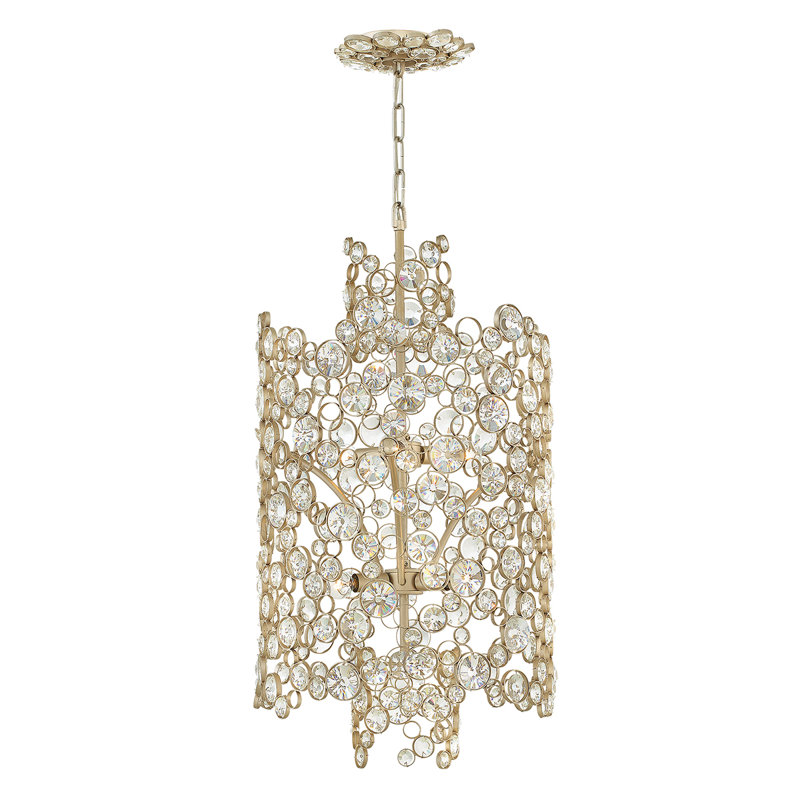 Zarate 2 - Light Gold Crystal Pendant
