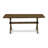 5 Piece Dining Room Furniture Set Includes a Rectangle Dining Table with X-Legs and 4 Dahlia Linen Fabric Upholstered Chairs, Distressed Jacobean-1404168144-1404168145-1404168146