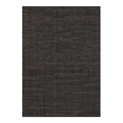 Canvello Black Modern Rug - 4'X6'
