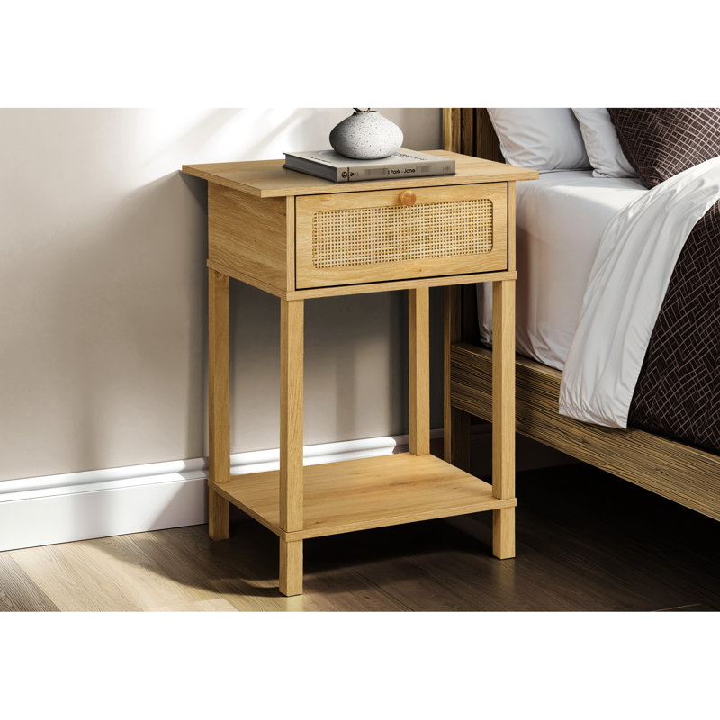 Table d'appoint à 2 niveaux avec panneau en stratifié naturel Chic And Space - Saving Space
