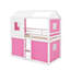 Lit simple superposé en bois avec tente-776809682-776809695