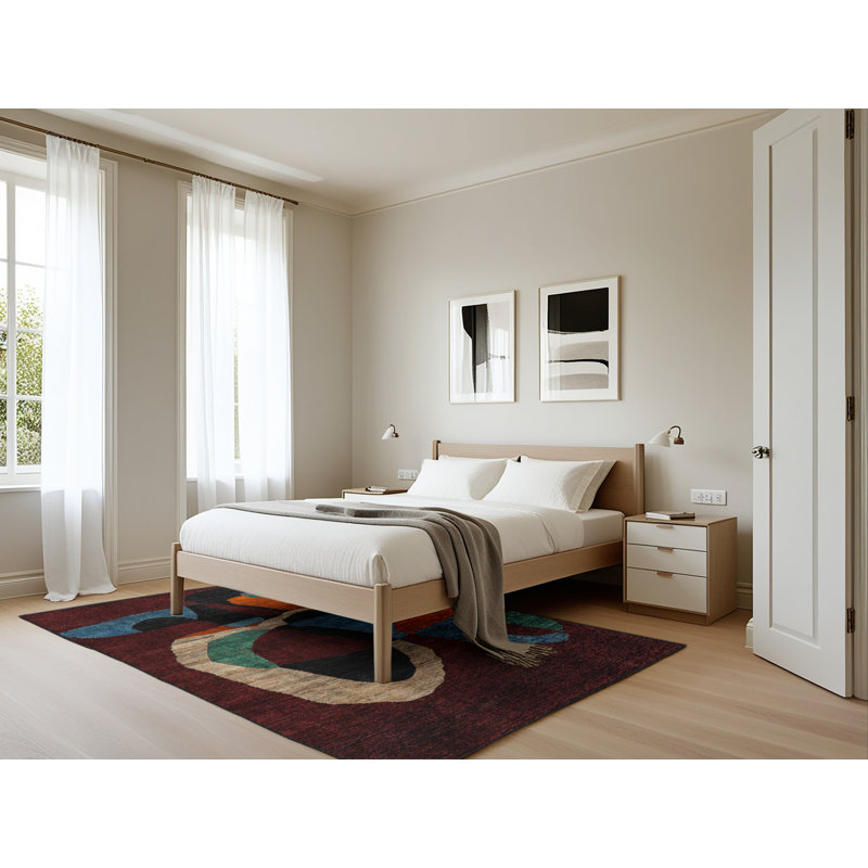 Angelyka Abstract Indoor Rug, Rectangle 5' x 7'