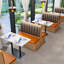 Bancs de restaurant légers et luxueux