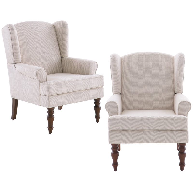 Upholstered Accent Chair, Beige