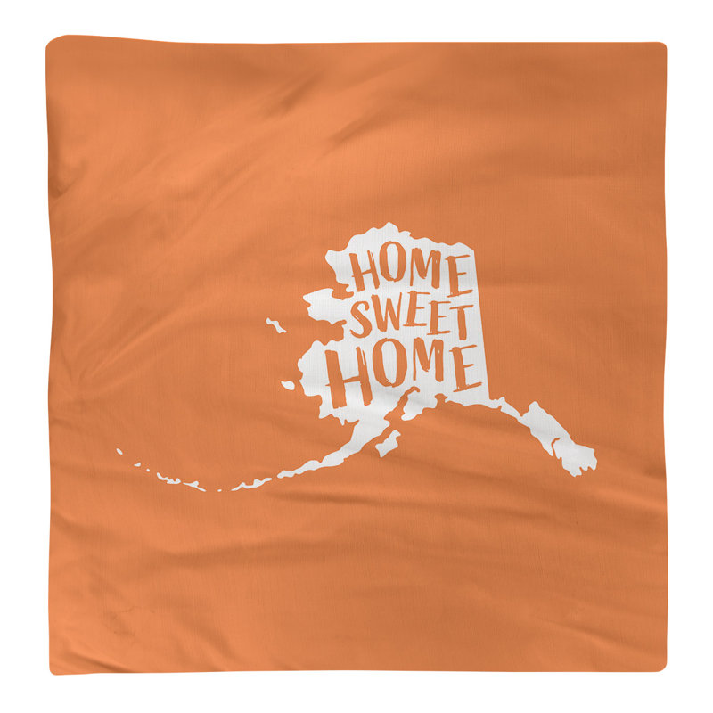 Cotton, Polyester Cities & Maps Square Napkin, Orange, 22" W x 22" D, Cotton