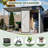 Durable 5x3FT Galvanized Steel 2-in-1 Shed & Gazebo Combo for Outdoor Storage and Activities