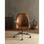 Chaise de bureau Hamilton en cuir fleur-1624627881