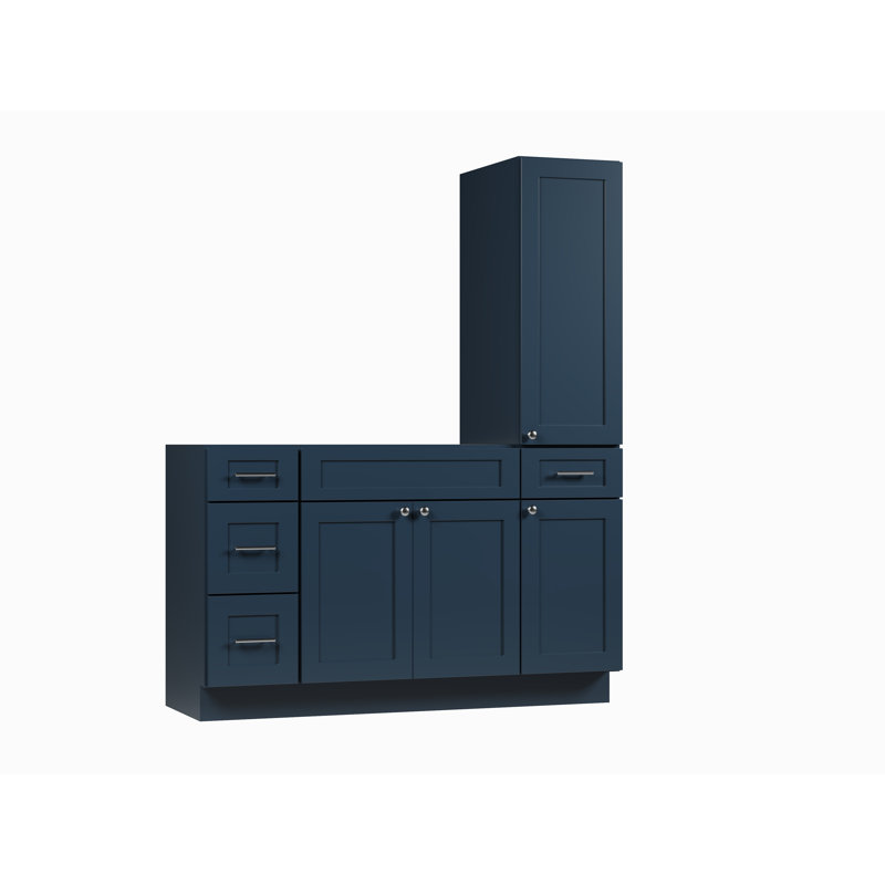 Meuble-lavabo simple 57 po Disar, Bleu