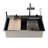 Deervalley 31.5" X 18" Smart Waterfall Kitchen Sink, Drop In Stainless Steel Digital Display Workstation Sink