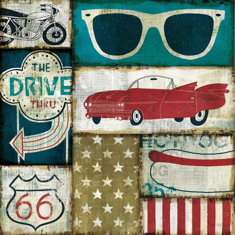 American Pop II, H 12 po x l 12 po x P 1,25 po
