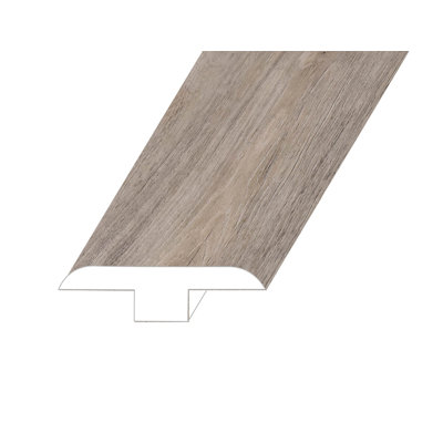 Moulure en T Zephyr vinyle 0,5 po d'épaisseur x 1,8 po de largeur x 94,5 po de longueur