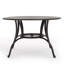 Table d'extérieur en fonte d'aluminium de couleur bronze avec un magnifique motif