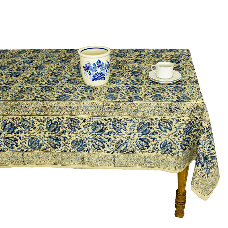 Veggie Block Tablecloth, 90" W x 60" L