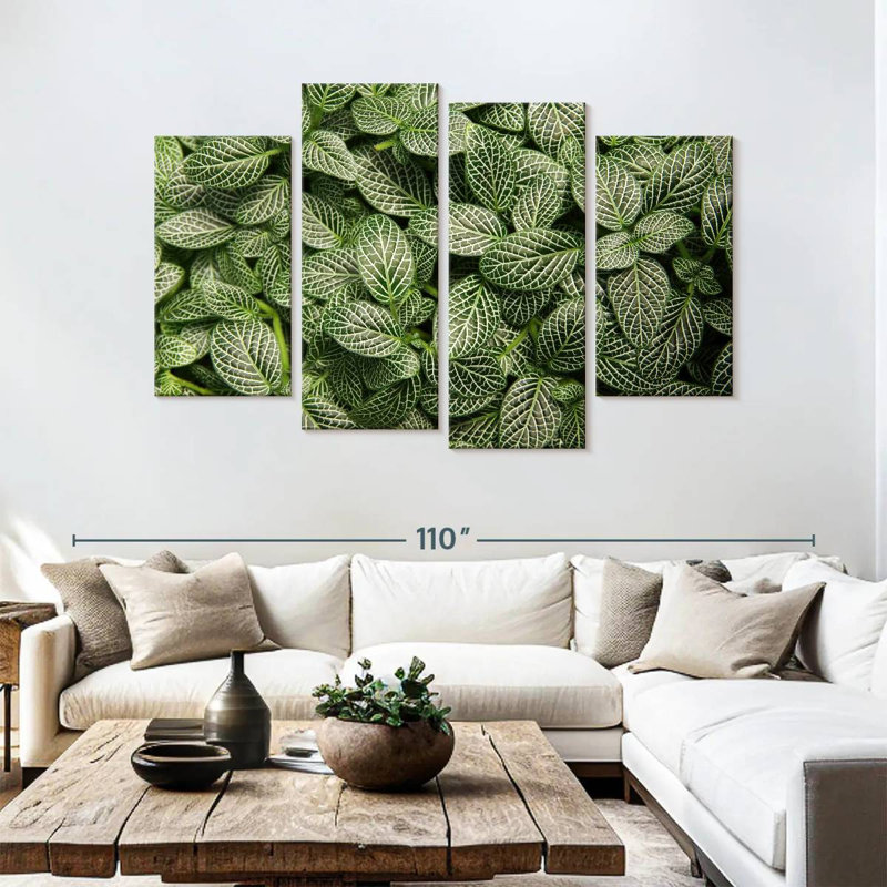 Harnek Green Nerve Plant, 54" H x 84" W