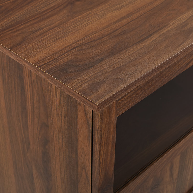 Arloh TV Stand, Dark Walnut