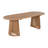 Caelis Modern Coastal Acacia Wood Outdoor Dining Table with 83" Oval Racetrack Top and Dual Slatted Pedestal Bases-126016360