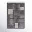 Tapis noir / ivoire en laine et coton à motif géométrique Flore-1366826151