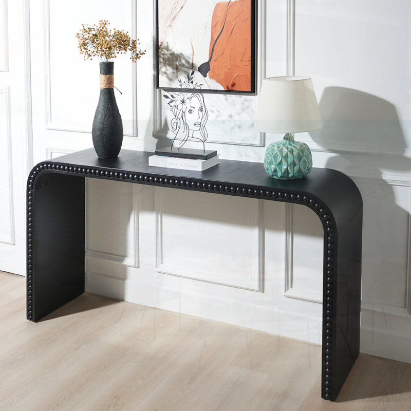 Console Elegant Wood, Noir