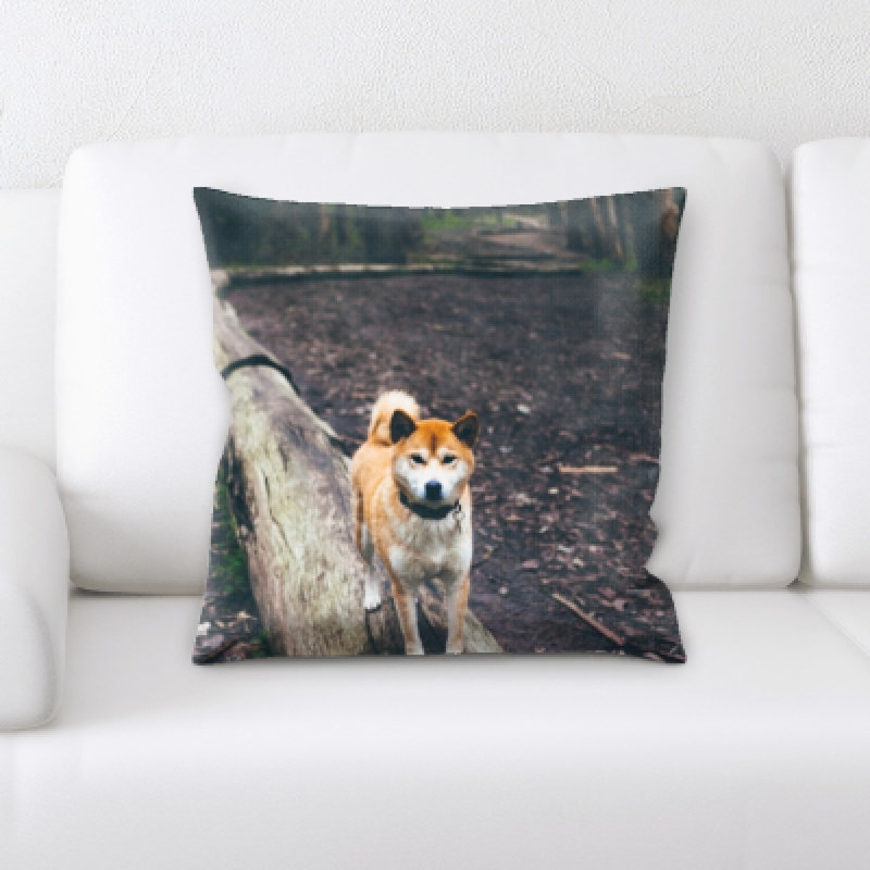 Microsuede Reversible Throw Pillow