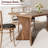 70.9" Farmhouse Dining Table for 6 with V-Shaped Leg, Solid Wood Kitchen Table for Dining Room-742230038