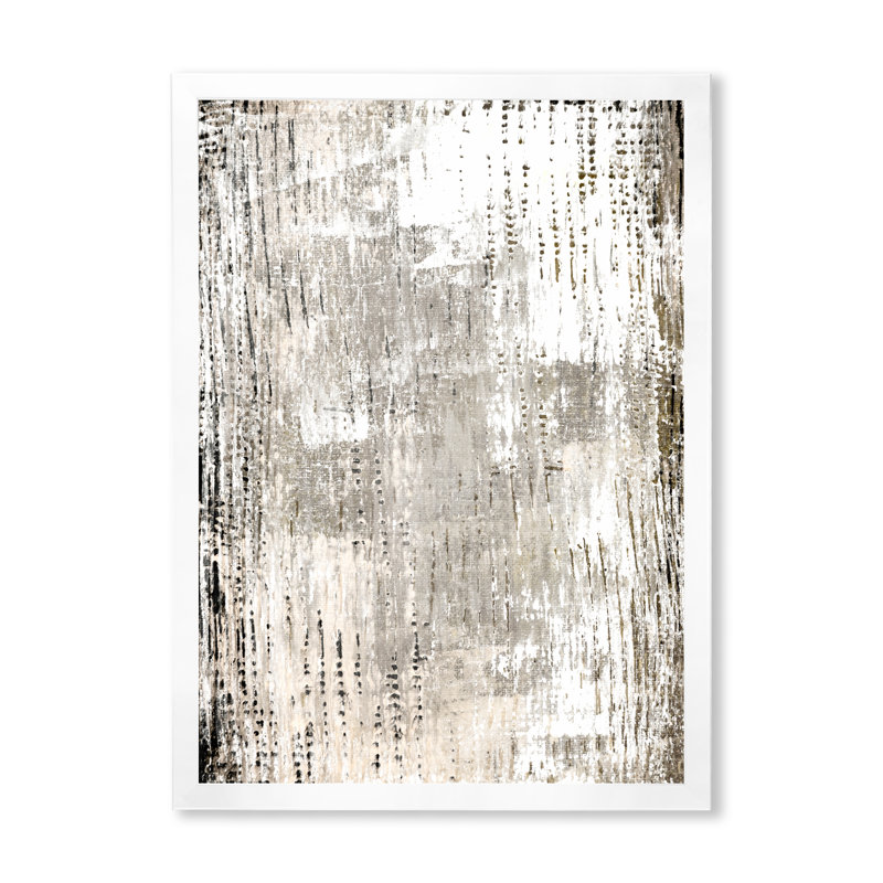Art moderne gris et bleu II 2FDP47773, H 12 po x l 8 po x P 1 po, Cadre blanc