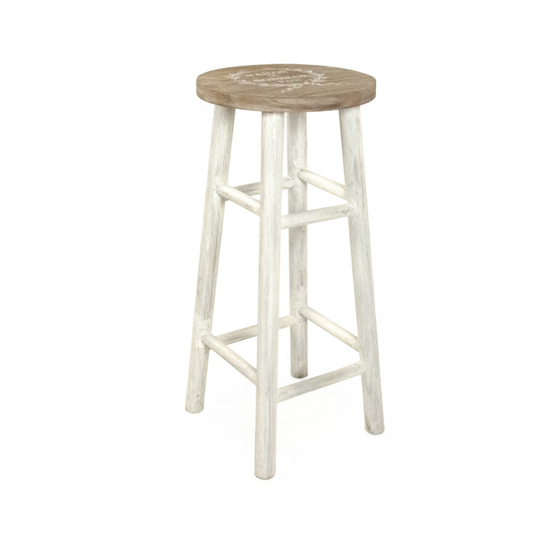 Backless Wooden Stool
