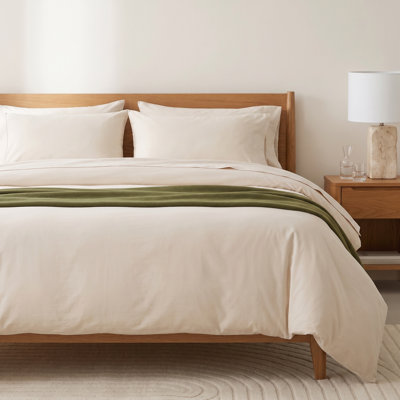 Double Stitch Cotton Duvet Cover Set