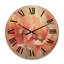 Horloge murale en bois massif Mirisa-554385834