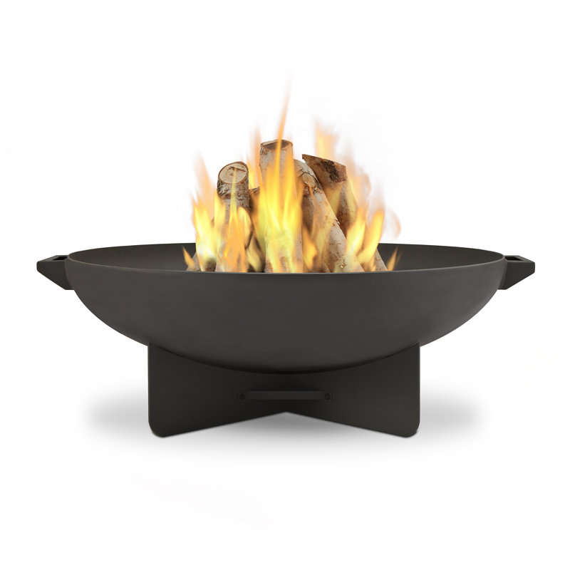 Anson Wood Burning Fire Pit by Real Flame, Gray