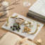 Planche à fromage en marbre blanc Minaksi