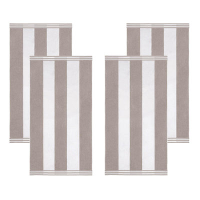 Oversized Cabana Striped Cotton Beach Towels