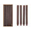 Caridad Pleated Taper Candles Unscented in Box, Set of 12-399810114