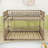 Wood Full XL Over Queen Bunk Bed With Ladder And Guardrails-463907332