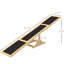 Balançoire à bascule pour chien en bois jaune pour agilité, H 71 po x l 12 po