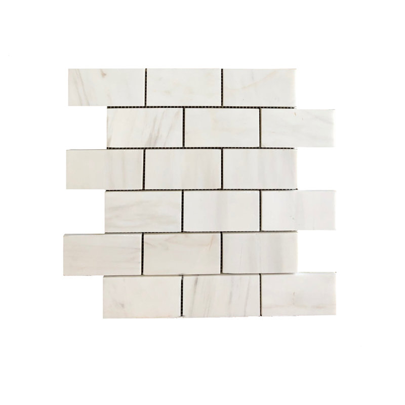 Carreau de mosaïque en marbre et brique