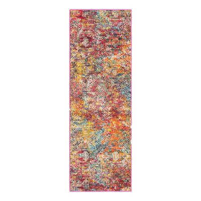 Washable Abstract Indoor Rug