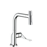 Citterio 13.5" Pull Down Single Handle Kitchen Faucet with Accessories