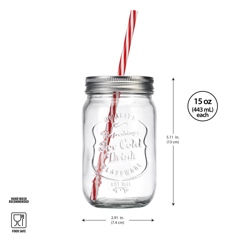 Binpal 16 oz. Mason Jar Set