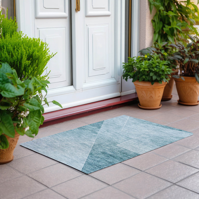  Malchow Non-Slip Indoor Door Mat, Rectangle 1'8" x 2'6"