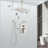 10-Inch Ceiling Mounted Rain Shower System with Handheld, Brushed Nickel-125774955