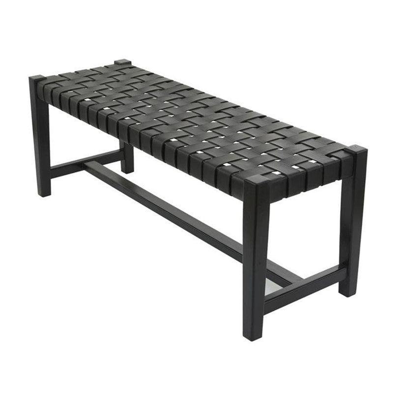 Jethroe Wood Woven Bench