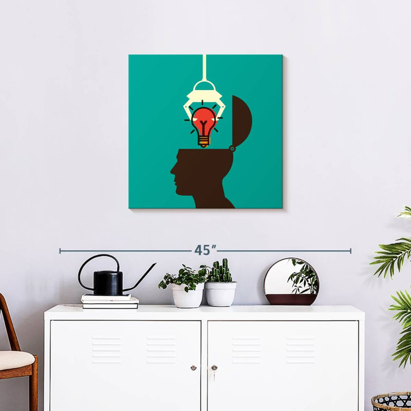 Keiri Tapping An Idea, 24" H x 24" W