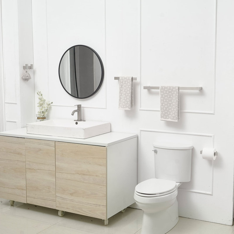 5 Piece Bathroom Hardware Set Wall Mounted Bathroom Accessories Kit Stainless Steel Bathroom Towel Holder Sets