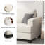 Canapé 84,2 "rembourré 84,2", ensemble 2 pièces en lin pour salon en appartement-696429303